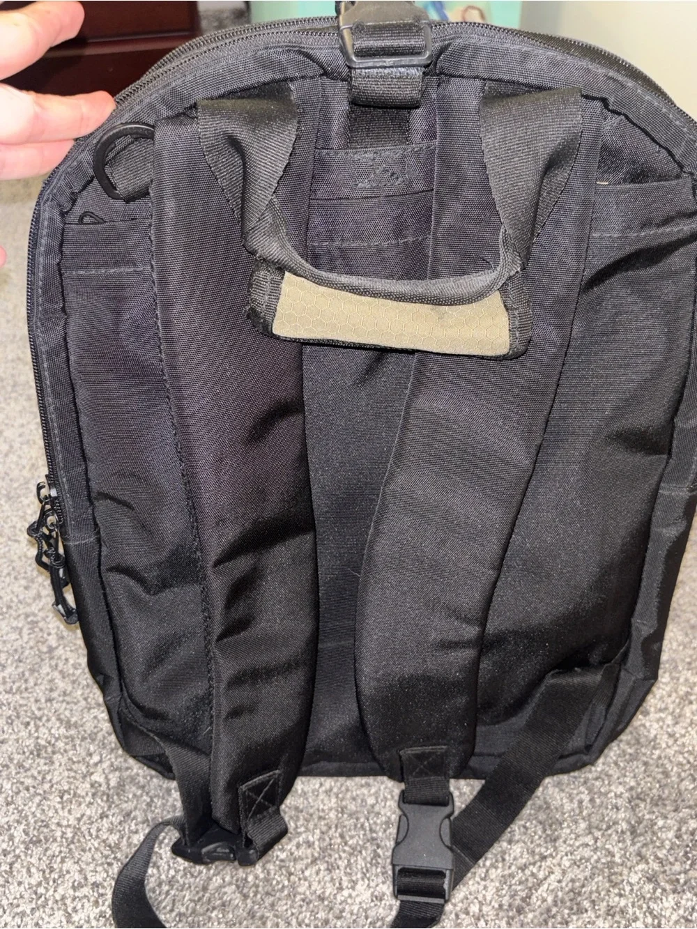 Eddie Bauer Black and Olive Men’s Laptop Backpack